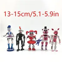 MaxPower Set van 5 FNAF Five Nights At Freddy's actiefiguren met beveiligingsinbreuk