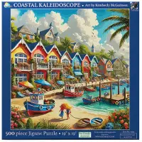 Sunsout INC - Kustcaleidoscoop - 500 pc-puzzel van kunstenaar: Kimberly McGuiness - Afgewerkt formaat 19 x 19" - MPN # 27315