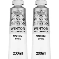 Winsor & Newton Winton Oil Colour 200ml Titanium White Duo Pack