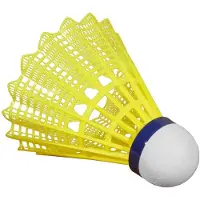 Victorio & Lucchino 2000 Gold nylon badmintonshuttles Kleur: geel, Snelheid: middle