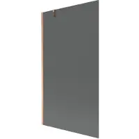 Mexen Next badscherm 1-delig 100 x 150 , grafiet, geborsteld koper - 895-100-000-00-40-65