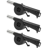 Semoic 3 stuks hand-BBQ-ventilator voor buiten, luchtblazer voor barbecue