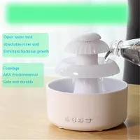 Torribaly Regenwolk Koele Mist Luchtbevochtiger met Kleuren LED Nachtlampje voor Slaapkamer, Kantoor Droogte Preventie Slaapverbetering