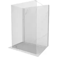 Mexen Kioto douchewand Walk-in 130 x 75 , transparant, wit - 800-130-212-20-00-075
