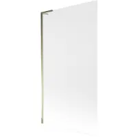 Mexen Next L badwand met 1 paneel 100 x 150 , mat, goudkleurig - 895-100-000-03-30-50