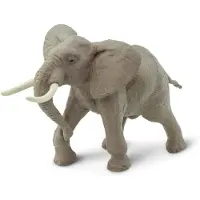 Safari Ltd. African Bull Elephant Beeldje - Realistisch 7,6" Wildlife Figuur - Educatief speelgoed voor jongens, meisjes en kinderen vanaf 3 jaa