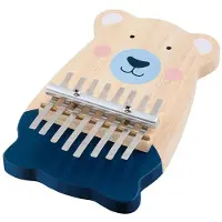 Goki Muziekinstrument - - Kalimba beer - Hout en metaal - 8 toetsen - Voor kinderen vanaf 4 jaar