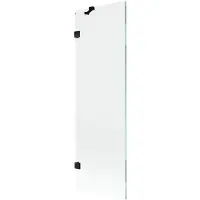 Mexen Lunar badscherm 1-vleugelig 60 x 150 , transparant, zwart - 897-060-000-70-00