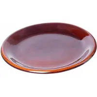 Kadax Eetborden, borden van klei met keramische laag, vaatwasmachinebestendige platte eetborden, serveerborden voor ontbijt, cake, desserts (plat, 1 stuk)