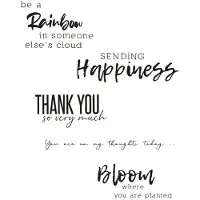 SIZZIX Clear stamps sunnyside 1-