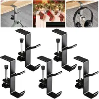 Jojomino 2-in-1 Garland-koushangers, geen boorgaten nodig voor de open haard, verstelbare, zware hanger A