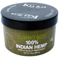 Kuza 100% Indiase hennep haar- en hoofdhuidbehandeling - Verbetert de gezondheid van droog haar en hoofdhuid - JUMBO MAAT 18 oz