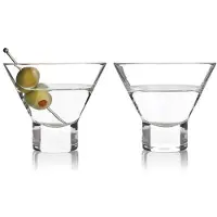Viski Raye Stemless Martini Glazen van (Verpakking van 1)