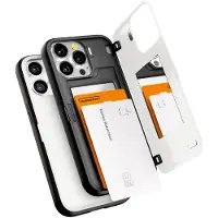 Goospery Magnetic Door Bumper Compatible with iPhone 13 Pro Case Card Holder Wallet Case Easy Magnet Auto Closing Protective Dual Layer Sturdy Phone