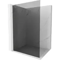 Mexen Kioto L douchewand Walk-in 120 x 200 , grafiet, geborsteld nikkel - 800-120-103-97-40