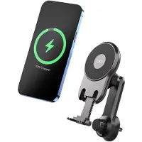 Force Power , Universele Magnetische Autohouder MagSafe / Magneet Draaiende arm ventilatie, Zwart