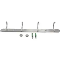 MaxPower Aluminiumlegering 4 hangers Handdoekhoed Jas Kleding Muurbevestiging Rackhaak