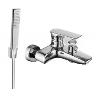 Mexen Axel R72 badkraan met douchekopset, chroom - 7383R72-00