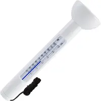 Typecat Drijvende zwembadthermometer, gemakkelijk af te lezen voor watertemperatuur met touwtje