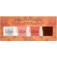 Nails Inc Apricot Crush 4-Delige Nagellak Set - Langdurige Glanzende Nagellak in Aardse Kleuren