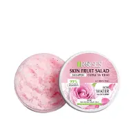 Agiva ROSES FRUIT SALADE SCRUB 2 IN 1 - 99% Natuurlijke SUIKER ROZENWATER SCRUB voor GEZICHT en LICHAAM voor Elk Huidtype 200ml