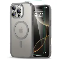 ESR voor iPhone 16 Pro-hoes (4 in 1) Set Doorschijnende matte hoes met schermbeschermer Compatibel met MagSafe Militaire bescherming Klassieke serie