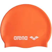 Arena Badmuts Arena Unisex Classic Silicone Swim Cap Orange