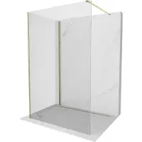 Mexen Kioto douchewand Walk-in 140 x 115 , transparant, goud - 800-140-212-50-00-115
