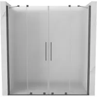Mexen Velar Duo schuifdouchedeur 180 , ijs, gun metal - 871-180-000-32-95