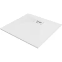 Mexen Hugo vierkante douchebak SMC 90 x 90 , wit, witte afdekking - 42109090-W