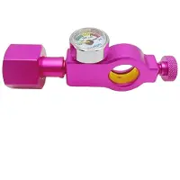 Zandona Co2-Cilinder Vulstationadapter Geschikt voor (Terra DUO Art) Roze Snelkoppeling Co2-Cilinder CGA320