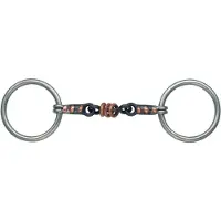 Shires Bit Watertrens sweet iron koper rollers zwart 15