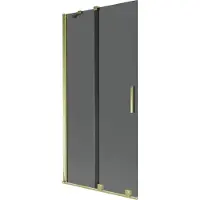 Mexen Velar 2-delige schuifbare badwand 95 x 150 , grafiet, goud - 896-095-000-41-50