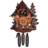 Engstler - Model 473/8 - Penduleklok - 8-daags kettingaangedreven uurwerk - Walnoot