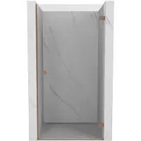 Mexen Lunar-B draaideur voor douche rechts 65 , transparant, geborsteld koper - 832-065-000-65-00-P