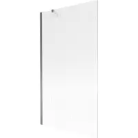Mexen Next badwand 1-vleugelig 100 x 150 , strepen, gun metal - 895-100-000-00-09-95