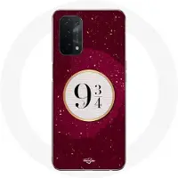 Harry Potter Coque voor Oppo A54 5G - - perron 9 3/4 - Soepel - Rood - Bescherming