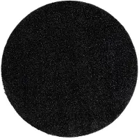 Rugsx Badkamertapijt SYNERGY cirkel, glamour, antislip, zacht - lurex zwart cirkel 67 cm