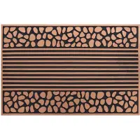 Rugsx Ruitenwisser BH 701 stenen, anti slip, extern, intern, op een rubber - bruin 45x70 cm