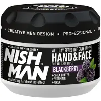 Nishman Hand en Gezichts Crème - Blackberry 300ml - Hydraterende, Voedende en Verzorgende Crème voor Gezonde Huid - Ideaal voor Droge en Gevo…