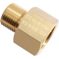 Jojomino CO2-Frisdrankcilinderstroomdraad Converteert Adapter Match Quooker Tank Vrouwelijk G3/4 Naar Mannelijk W21.8