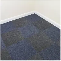 MonsterShop 20 x Houtskool Zwarte Tapijttegels 5m2 Heavy Duty Commerciële Grijze Premium Vloeren