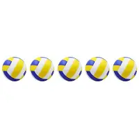 Tlily 5 Stuks Volleybal Zacht en Gemakkelijk Mee Te Nemen Ondoordringbare PVC Professioneel Spel Volleybal Strand Outdoor Indoor Trainingsbal