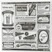 Torribaly 200 stuks Engels krantenpapier vetvrij papier snack olie-absorberend friet sandwich inpakpapier, wit