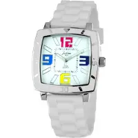 Justina 21971B horloge. Quartz, wit. Uni.
