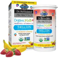 Garden of life - Dr. Geformuleerde Probiotica Biologisch voor Kinderen+, Aardbei Banaan - 30 kauwtabletten