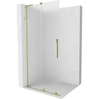 Mexen Velar L schuifbare douchewand Walk-in 120 x 200 , matglas 8 mm, goud - 871-120-003-33-50