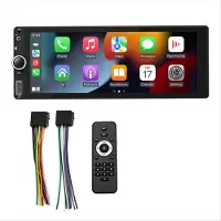 Melitt 1 Din 6.86inch HD Autoradio Multimedia Carplay Touchscreen Spiegel