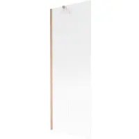 Mexen Next badwand met één deur 70 x 150 , strepen, geborsteld koper - 895-070-000-00-09-65