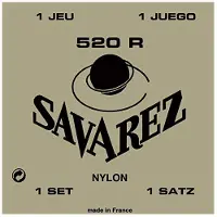 Savarez snarenset klassieke gitaar - 520-R - Rouge rectified nylon traditional basses normal tension